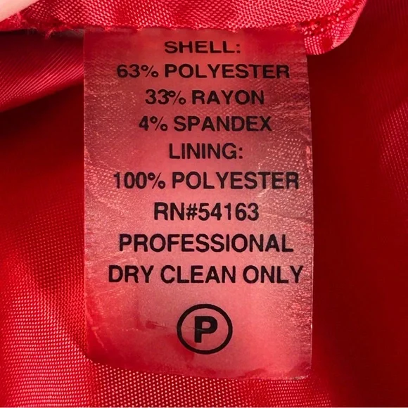 Calvin Klein Red Sheath Mini Dress Scoop Neck Sleeveless - Picture 9 of 10